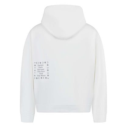 Style Sun and Moon Print Hooded Sweatshirt Unisex Loose Casual Versatile Jacket