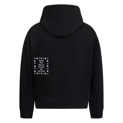 Style Sun and Moon Print Hooded Sweatshirt Unisex Loose Casual Versatile Jacket